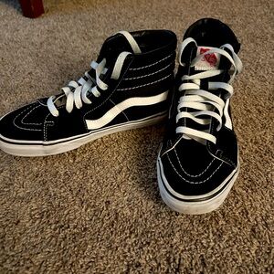 Black and white Vans
